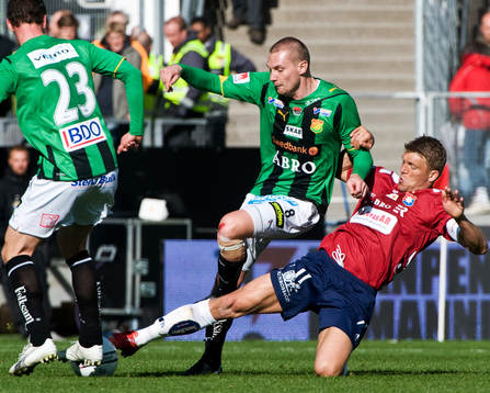 Marcus Allbäck, Örgryte. Richard Spong, Gais
