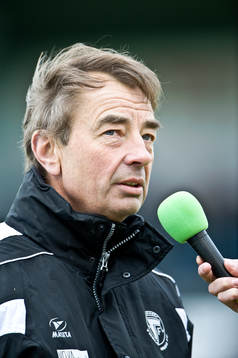 Tom Prahl, tränare, intervju, mikrofon