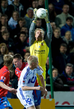 Pär Hansson, målvakt, Helsingborg, gjorde succé