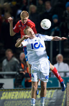 Pontus Wernbloom och Markus Holgersson, nickduell