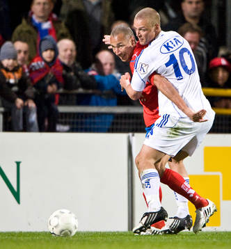 Henrik Larsson, Helsingborg och Ragnar Sigurdsson, Göteborg