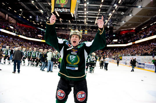 Jesper Mattsson, jubel, Svenska Mästare, SM-guld, guld