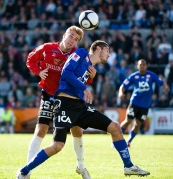Rasmus Bengtsson stoppar Ajsel Kujovic