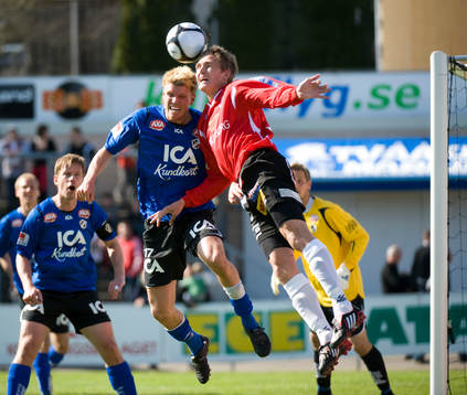 Christian Järdler och Peter Abelsson, nickduell
