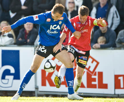 Emir Kujovic, Halmstad och Tommy Jönsson, Trelleborg,