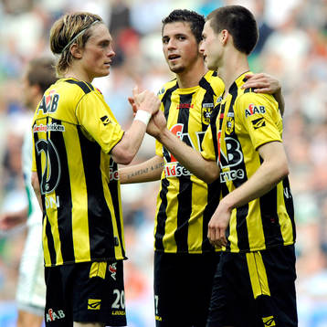 Lasse Nilsson, Claudimir och Ricky van Wolfswinkel,