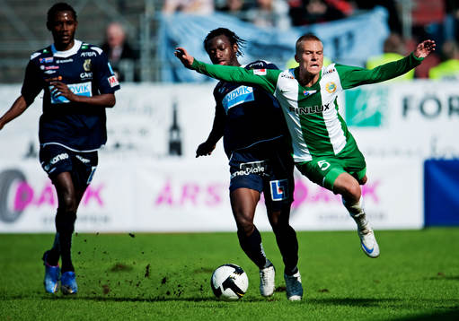 Amadou Jawo, Gefle, trycker till Emil Johansson, Hammarby