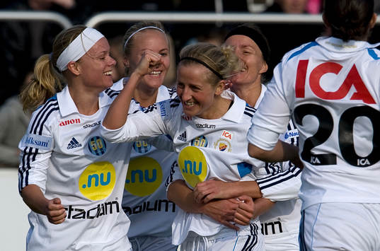 Marijke Callebaut och Djurgården jubel