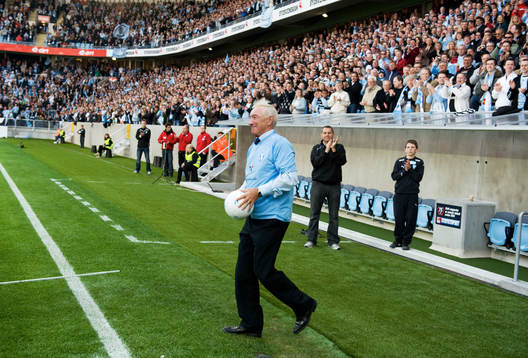 Gamla MFF- legendarer på invigningen. Krister Kristensson