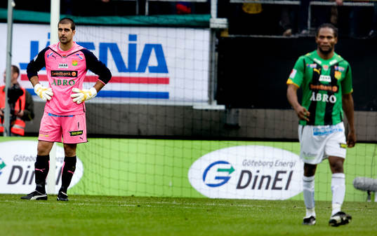 Dime Jankulovski, målvakt, Richard Ntomba Ekunde, GAIS
