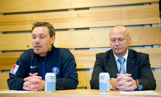 Thomas Askebrand, Tränare Falkenberg och Sören Åkeby,