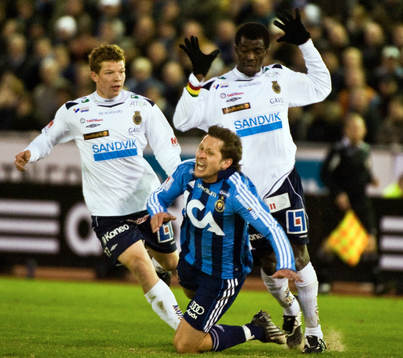 Jonas Lantto, Omar Jawo, Gefle och Andrej Komac, Djurgården