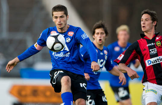 Fin teknik du har, Philip Haglund beundrar Ajsel Kujovic