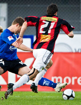 Tackling, fot, boll, ben, gräs, gräsplan, genre