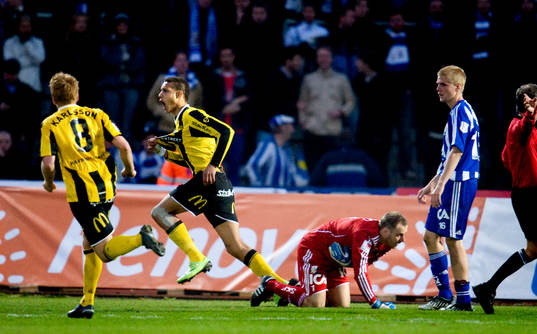 Mathias Ranégie, Häcken jubel, Kim Christensen, målvakt,