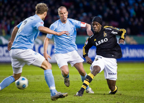 Daniel Andersson, Malmö FF och Martin Kayongo Mutumba, AIK
