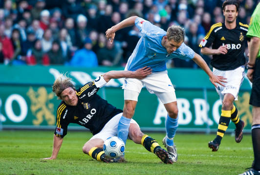 Daniel Tjernström, AIK och Robert Åhman Persson, Malmö FF