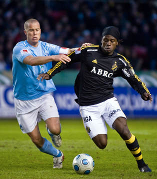Daniel Andersson, Malmö FF och Martin Kayongo Mutumba, AIK