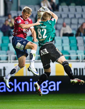 Marcus Allbäck, Örgryte. John Alvbåge, målvakt, Örebro