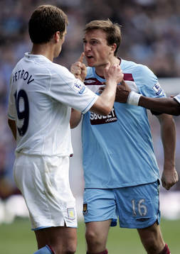 Mark Noble, West Ham och Stilian Petrov, Aston Villa, ryker