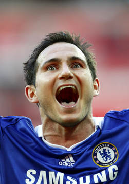 Frank Lampard, Chelsea, glädje och jubel över 2-1 vilket