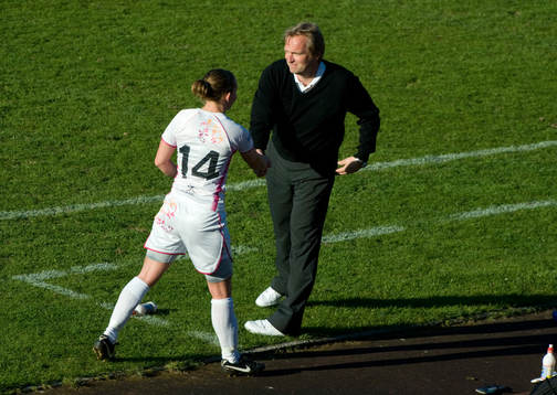 Manon Melis och Jörgen Petersson, tränare Ldb