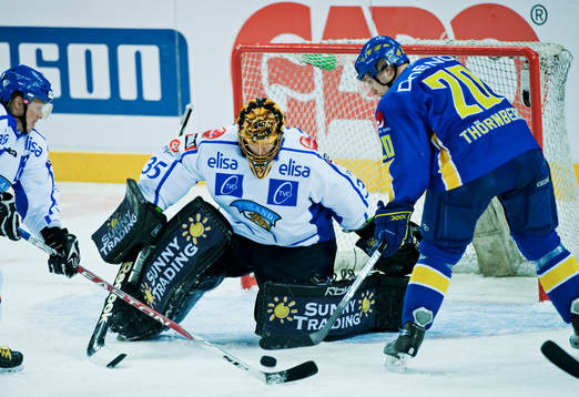 Martin Thörnberg, Sverige, oroar framför Iiro Tarkki,