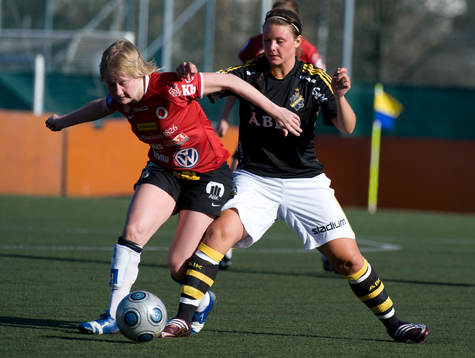 Sofie Persson, Kristianstad och Emelie Karlsson Wedin, AIK