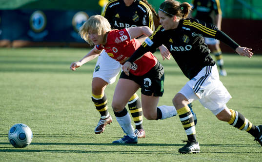 Sofie Persson, Kristianstad och Louise Fors, AIK