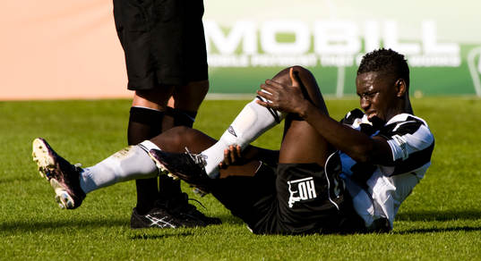 Alagie Sosseh, Landskrona, skada