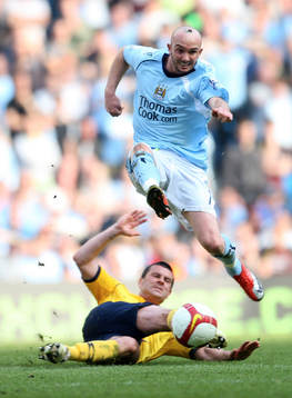 Fotboll, Premier League, engelsk, Manchester City - West