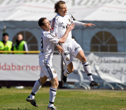 Markus Jonsson och Viktor Lundberg, jubel