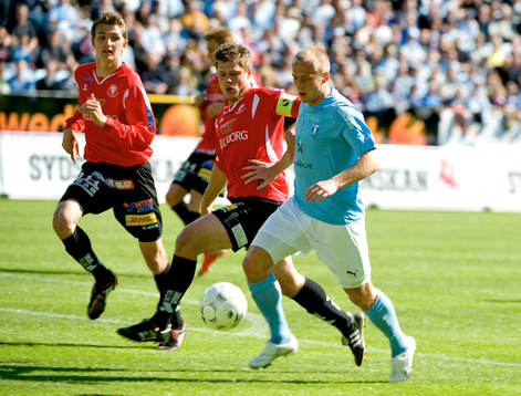 Daniel Larsson, Malmö, Dennis Melander och Peter Abelsson,