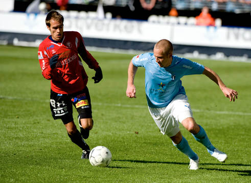 Daniel Larsson, Malmö och Zoran Jovanovic, Trelleborg