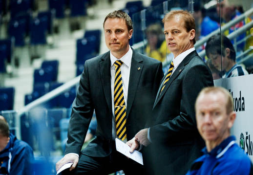 Roger Rönnberg, assisterande tränare, och Bengt-Åke