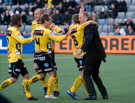 Magnus Haglund, Tränare Elfsborg jublar
