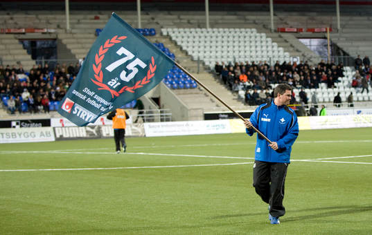 Stryktipset 75 år, flagga, fanbärare, Svenska Spel