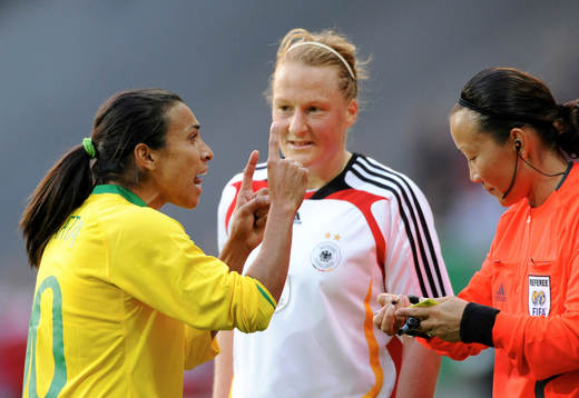 Marta, Brasilien, Melanie Behringer, Tyskland och Jenny