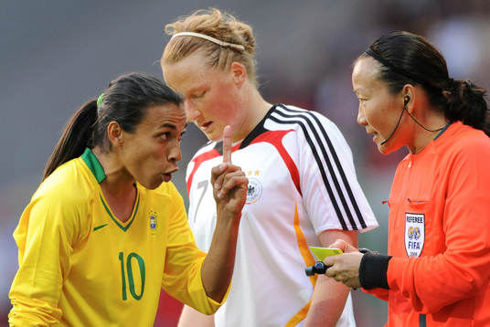Marta, Brasilien, Melanie Behringer, Tyskland och Jenny