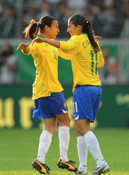 Marta och Cristiane, Brasilien, glädje