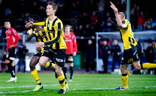 Peter Nyström, Häcken, jubel