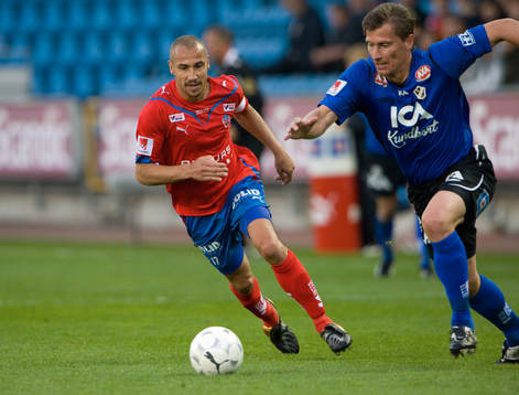 Henrik Larsson, Helsingborg och Tomas Zvirgzdauskas,