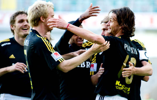 Ivan Obolo, Mikael Thorstensson, AIK jubel
