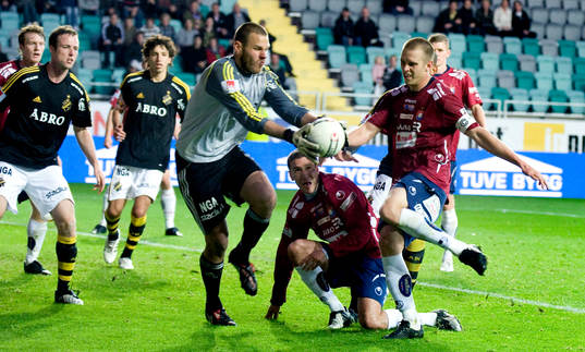 Tomi Maanoja, målvakt, AIK, Alexander Mellqvist, Örgryte