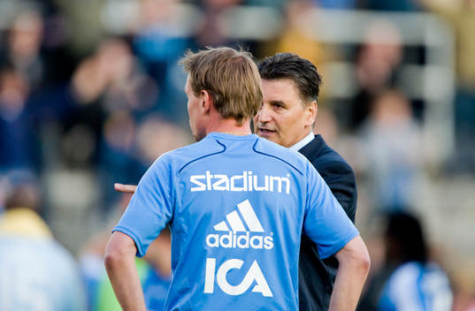 Andreé Jeglertz, tränare och Zoran Lukic, tränare