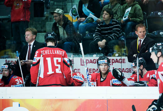 Lars Bergström, tränare, och Johan Strömwall,