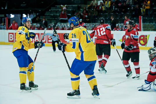Johan Andersson och Marcus Nilson, Sverige, jubel