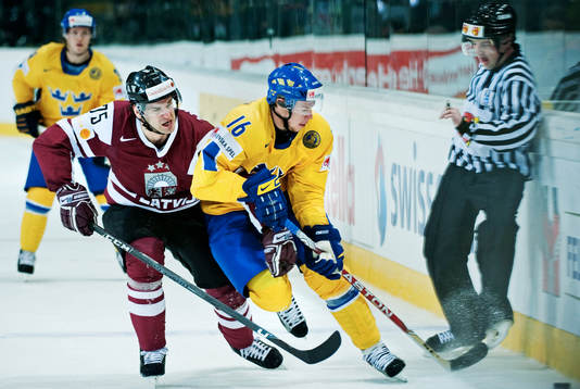 Girts Ankipans, Lettland, och Johan Andersson, Sverige,
