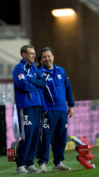 Jonas Olsson och Stefan Rehn, tränare