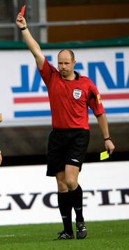 Martin Hansson, Domare, rött kort